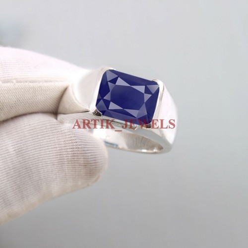 Chauffé bleu saphir - chauffé, pierre