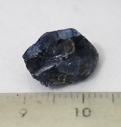Saphir bleu foncé chauffé - , de